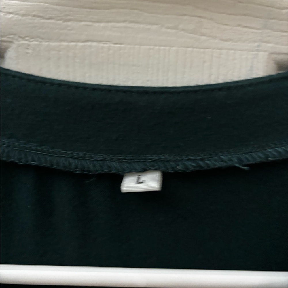 Ladies dark green casual dress with pockets size Large - Picture 6 of 6